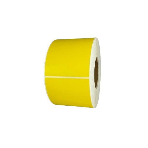 4" X 6" Thermal Transfer Labels Yellow 3" Core (4 Rolls)